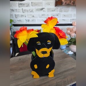 Hand Made and Designed By Me 8 X 10 Wood Dachsund Planter Box